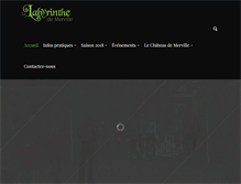 Tablet Screenshot of labyrinthedemerville.com